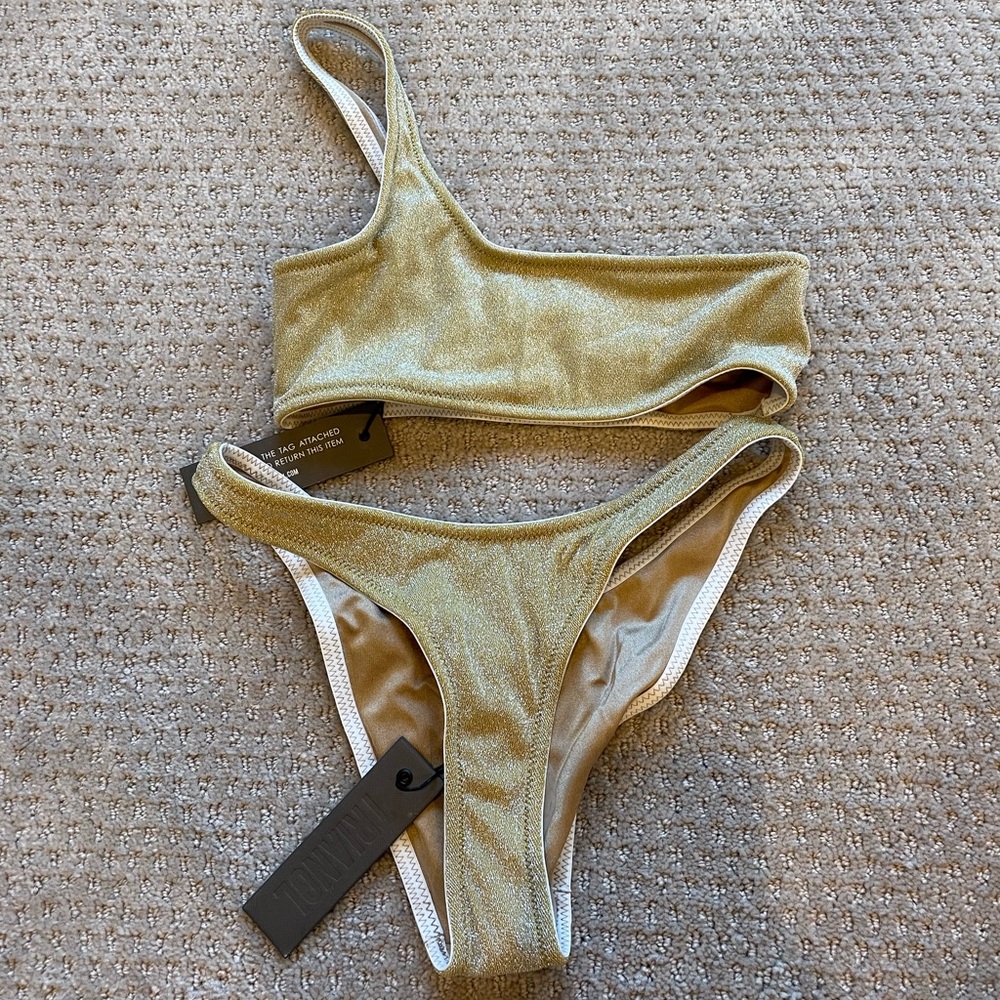 Gold Triangl Sparkle Bikini!!!